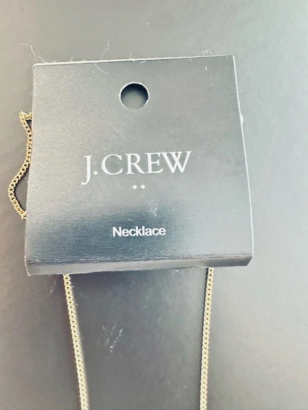 J. CREW ~ Gold-Tone Crystal Bow Necklace - Picture 3 of 8